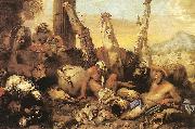 CASTIGLIONE, Giovanni Benedetto The Fable of Diogenes Sweden oil painting reproduction